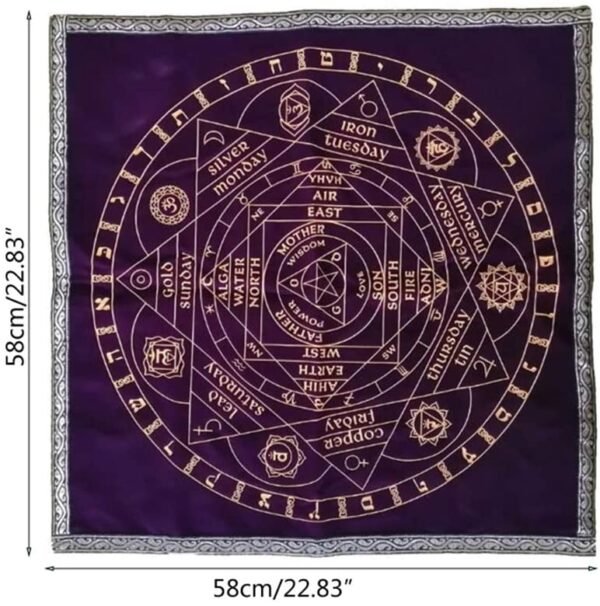 12 Constellations Tablecloth Astrology Tarot Divination Cards Table Cloth Tapestry  Altar Tarot Card Cloth Tablecloth