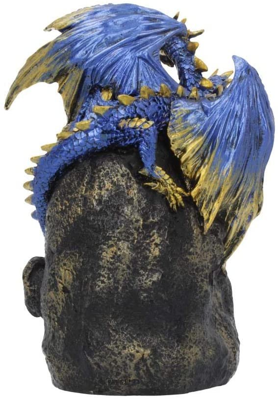 Magicun N.Giftware~Azure Geode Backflow Incense Burner 21cm Blue