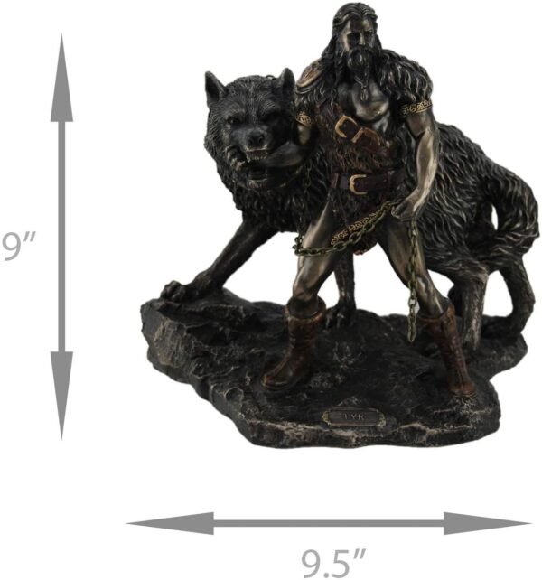 Magic  Collection~Norse God Tyr and the Binding of Fenrir Statue