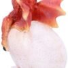 Fantasy Collection~ Ruby Hatchling Figurine 11cm, Resin, Red
