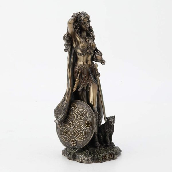 Magicun  Collection~Norse Goddess Freya Antique Bronze Finish Statue