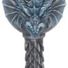 Artist Collections~ Dragon Lore Chalice Anne Stokes Goblet 17.2cm Blue, Resin w/stainless steel insert, One Size