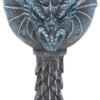 Artist Collections~ Dragon Lore Chalice Anne Stokes Goblet 17.2cm Blue, Resin w/stainless steel insert, One Size