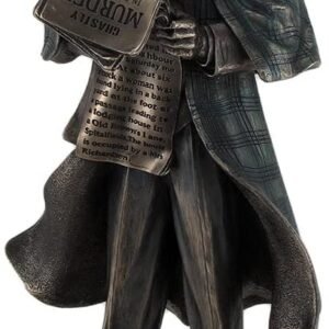 Magicun  Collection~Detective Sherlock Holmes Metallic Bronze Statue