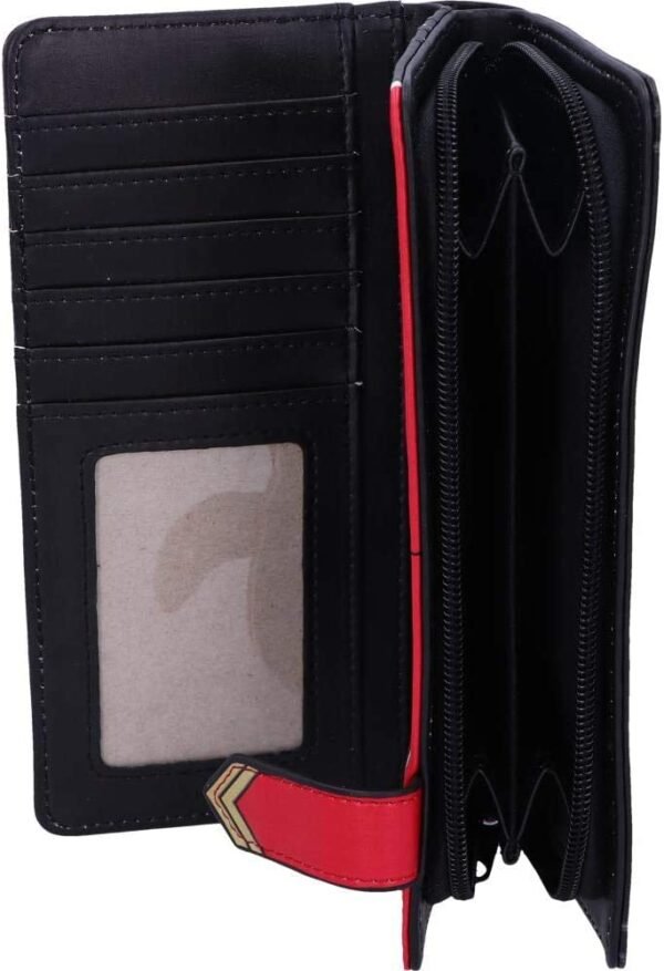 Band Merchandise~ Officially Licensed Iron Maiden Eddie Trooper Embossed Purse, PU, Black, 18.5cm