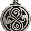 Soloman Pentant~Pewter Seal of Rassilon Pendant Necklace