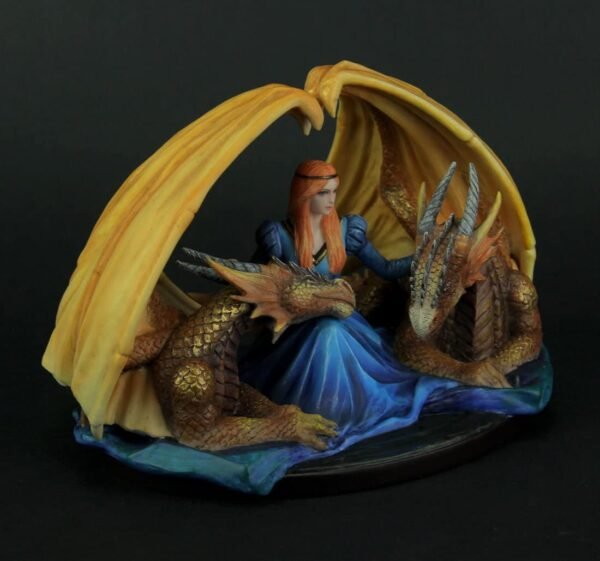 Magic  Collection~Anne Stokes Maiden with Dragons Statue - Slow - DNR
