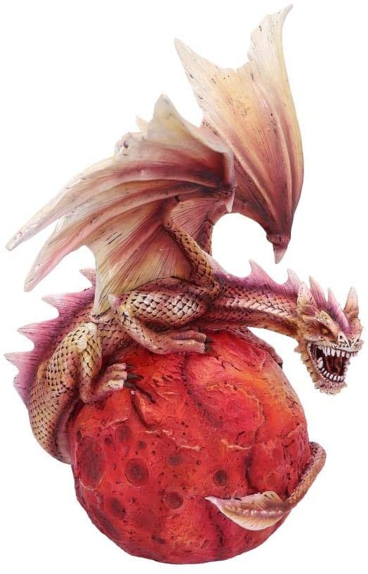 Fantasy Collection~ D4990R0 Mars Guardian Red Planet Dragon Figurine, Polyresin, One Size