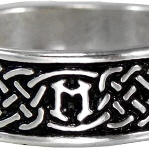 Soloman Pentant~Sterling Silver Celtic Knot Norse Rune Love Ring (Size 4-13)