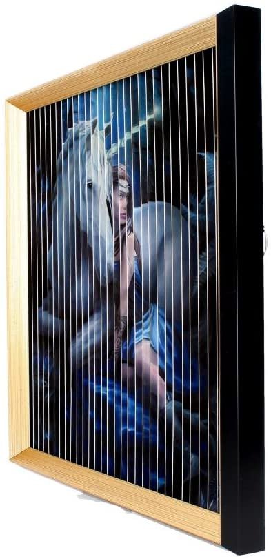 Artist Collections~ Unicorns Kinetic Picture Anne Stokes 43cm, PVC Board, PS Frame, Paper, Blue
