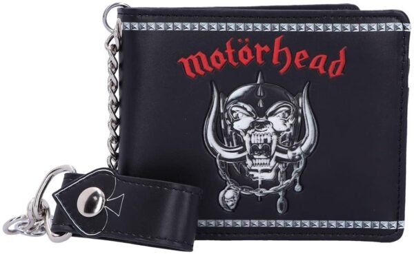 Band Merchandise~ Officially Licensed Motorhead Ace of Spades Warpig Snaggletooth Wallet, Black, 11cm