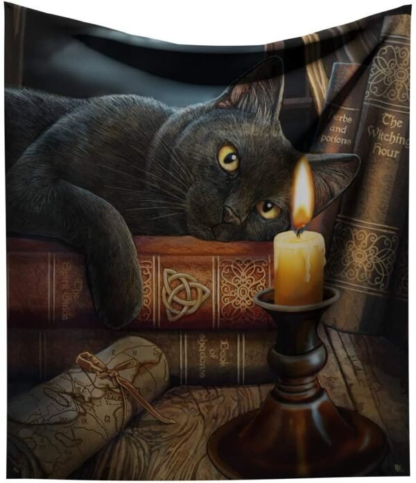 Artist Collections~ Witching Hour Lisa Parker Throw 38cm Brown, Polyester, 160cm