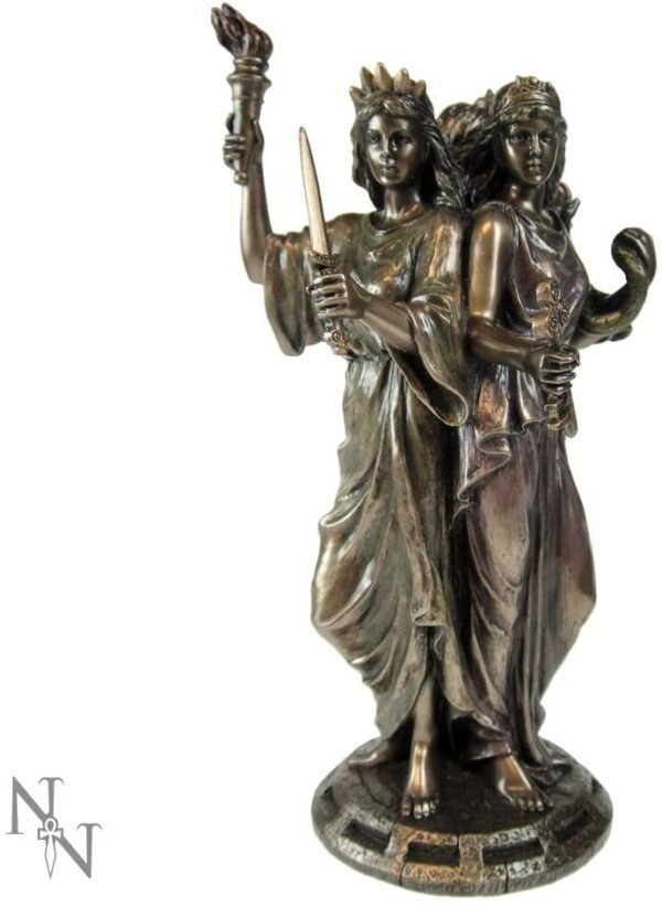 Magicun N.Giftware~Hecate Goddess of Magic 21cm Figurine, us:one Size, Bronze