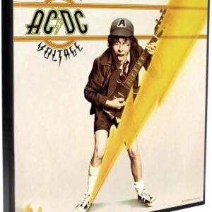 Band Merchandise~ ACDC High Voltage Crystal Clear Picture 32cm, MDF and Resin, Black