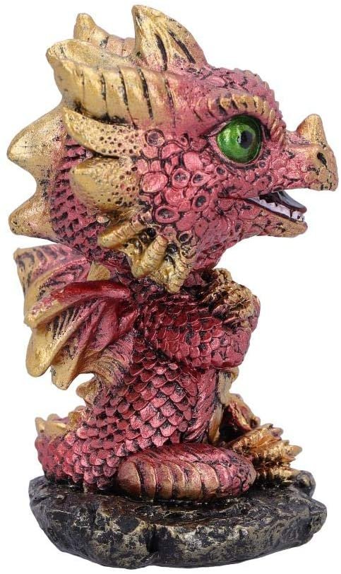 Nemesis Now Bobling Red Metallic Dragon Bobble Head, Polyresin, 9.5cm