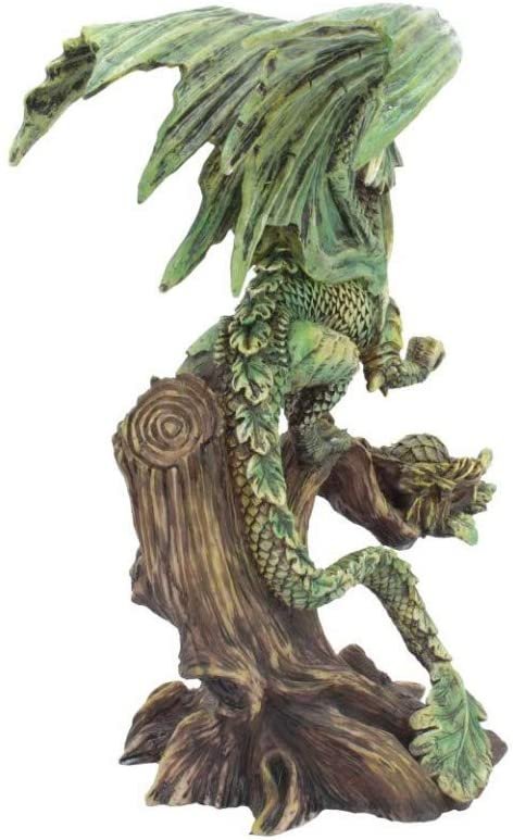 Artist Collections~ Adult Forest Dragon Anne Stokes 25.5cm Figurine, Resin, Green, One Size