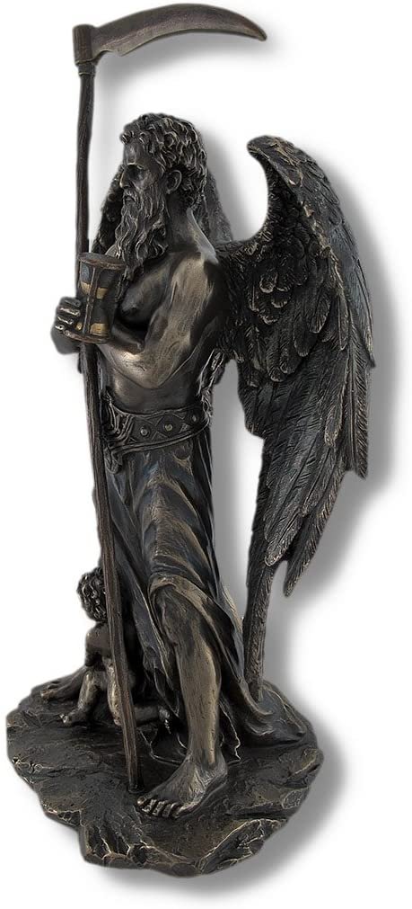 Magicun  Collection~Chronos `Father Time` Standing with Child Playing at His Feet