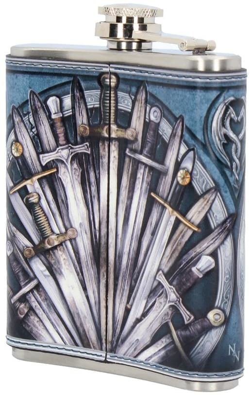 Mythology Collection~ Sword Hip Flask 13cm Blue