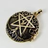 Bronze Tree Pentacle Pentagram Aromatherapy Locket