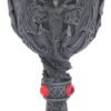 Nemesis Now U2888H7 Dragon's Blood Goblet 19cm, Resin w/stainless steel insert, Black, One Size