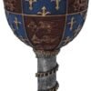 Mythology Collection~ C0702B4 Medieval Goblet 17.5cm Grey, Resin w/Stainless Steel Insert