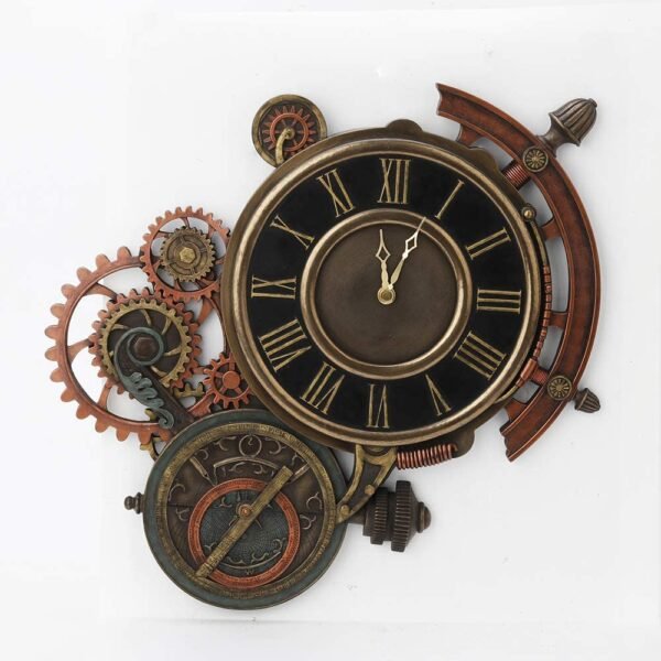 Magic  Collection~Mechanical Steampunk Astrolabe Star Tracker Wall Clock 17 Inch
