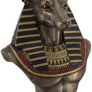 Magic  Collection~Ancient Egyptian Jackal God Anubis Bronze Finished Bust Statue