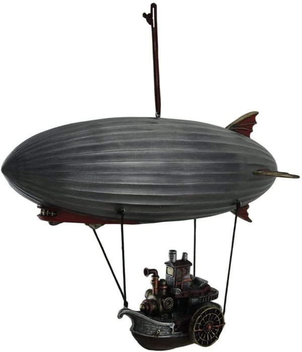 Magic  Collection~Full Steam Ahead Steamship Gondola Hanging Steampunk Airship Statue