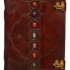 Witchcraft~Seven Stone Vintage Handmade Large Leather Journal Book of Shadows Notebook Office Diary College Book Poetry Book Sketch Book 13 inch