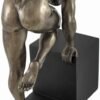 Magic  Collection~Bronzed Nude Male on Platform Bending Pose