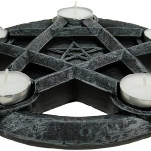Magicun N.Giftware~Pentagram Tealight Holder 32cm Grey