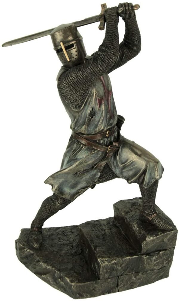 Magic  Collection~Templar Knight Wielding Double Handed Sword Statue