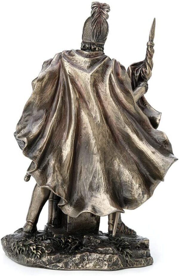 Magic  Collection~9 Inch Saint Florian Patron Saint of Firefighters Antique Bronze Finish Christian Holy Roman Greek Statue