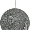 Home Decor~Something Different Silver Effect - Terracotta - Round Sun & Moon Plaque