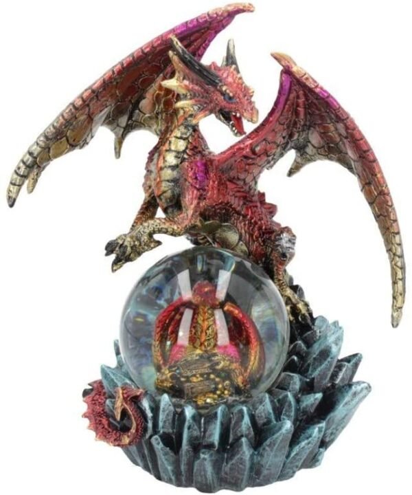 Fantasy Collection~ Ruby Oracle 18.5cm Snowglobe, Red
