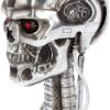 Magicun N.Giftware~Terminator Head Goblet 17cm Silver, Resin w/Stainless Steel Insert