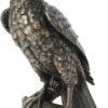Magic  Collection~10.9 Inch Sparrow Hawk Resting On Tree Branch Antique Bronze Falcon Statue