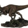 Magicun  Collection~Highly Detailed Velociraptor Dinosaur Bronzed Statue Hand Painted Raptor