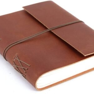 Witchcraft~Leather Journal Writing Notebook - Rustic Handmade Leather Bound Journals for Men and Women - Unlined Paper 240 Pages, Leather Book Diary Notebook (Brown, 7 x 5)
