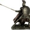 Magic  Collection~Hector Trojan Prince Warrior of Troy Holding Spear and Shield Statue
