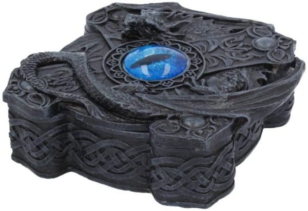 Fantasy Collection~ Ice Dragon Cross Box 16.5cm, Black