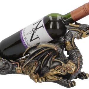 Nemesis Now Guardian of the Grapes Wine Bottle Holder 20cm Silver