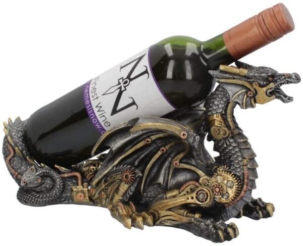 Nemesis Now Guardian of the Grapes Wine Bottle Holder 20cm Silver