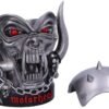 Band Merchandise~ B5113R0 Officially Licensed Motorhead Ace of Spades Warpig Snaggletooth Box, Polyresin, Silver, 16cm
