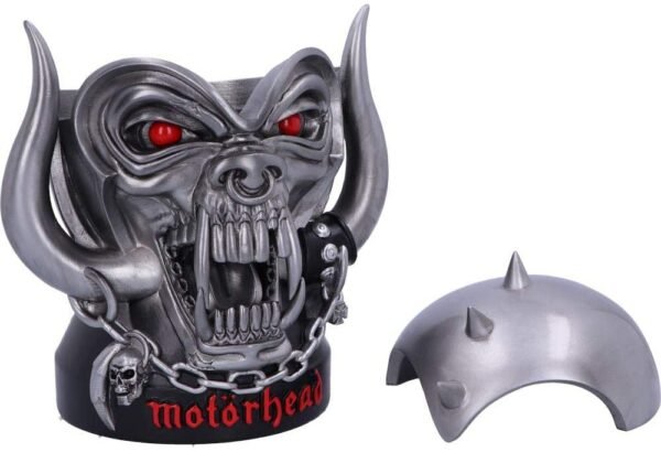 Band Merchandise~ B5113R0 Officially Licensed Motorhead Ace of Spades Warpig Snaggletooth Box, Polyresin, Silver, 16cm
