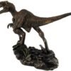 Magicun  Collection~Highly Detailed Velociraptor Dinosaur Bronzed Statue Hand Painted Raptor
