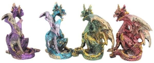 Fantasy Collection~ U2007F6 Precious Wings 9.3cm Set of 4, Figurine, Multi-Colour