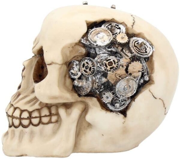 Steampunk Collection~Clockwork Cranium Figurine 15cm Ivory