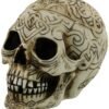 Dark Collection~Celtic Skull Small Box 15cm White