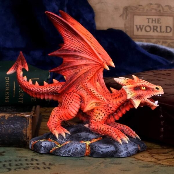 Artist Collections~ Anne Stokes Age Small Fire Dragon Figurine, Red, One Size